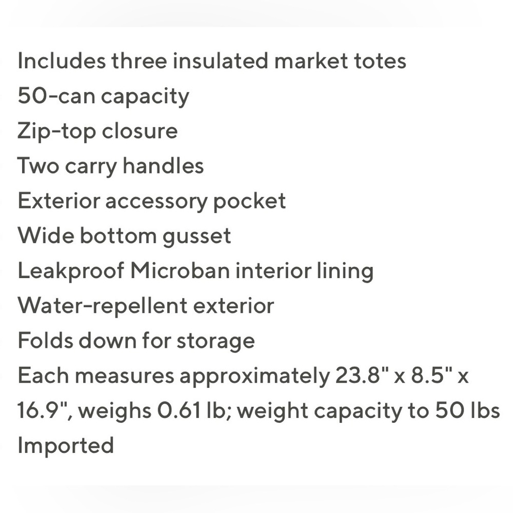 Orange 50lbs Handled, insulated Tote Bag - Picture 4 of 16